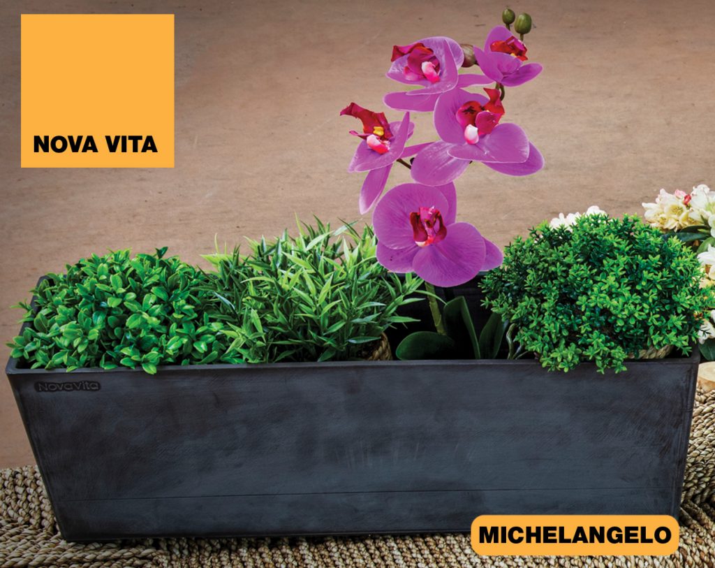 Michelangelo Vasi in plastica riciclata linea Nova Vita Art Plast