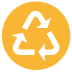 icona prodotto in plastica riciclabile